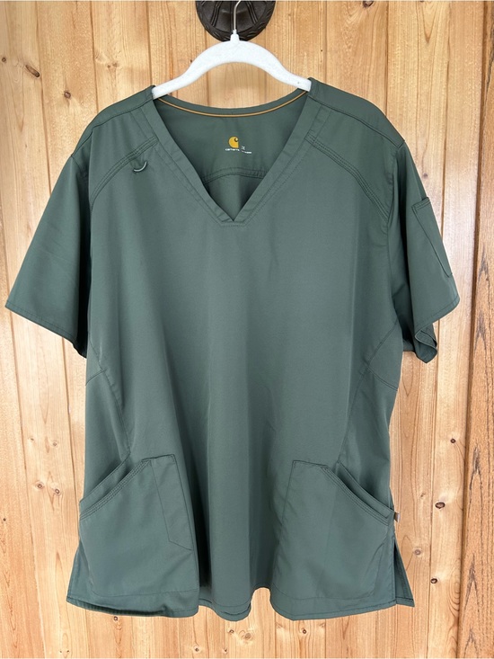 Carhartt Tops - Women’s Carhartt Force Scrub Top Green Size 2X